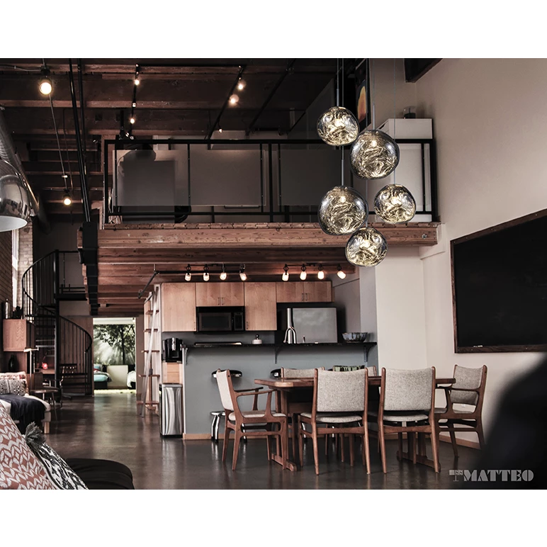 Matteo Lighting Galactic 16" Pendant | Smoke