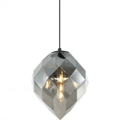 Matteo Lighting Gemma Pendant | Large Smoked Glass