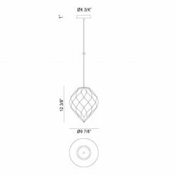 Matteo Lighting Gemma Pendant | Large Opal