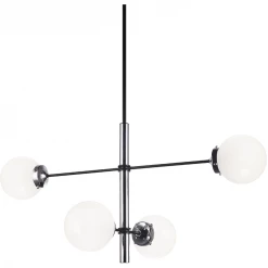 Matteo Lighting Pendants Enchant 4-Light Pendant | Chrome/Opal