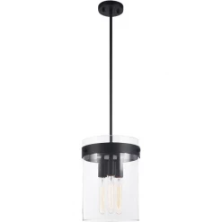 Matteo Lighting Pendants Zale 3-Light Pendant | Black