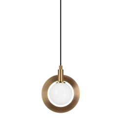 Matteo Lighting Astro 7" Pendant | Aged Gold-Opal