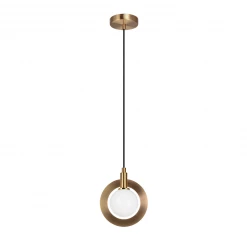 Matteo Lighting Astro 7" Pendant | Aged Gold-Opal