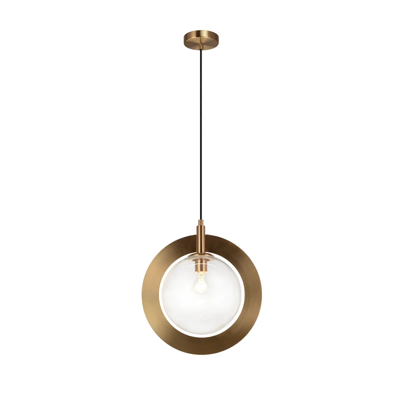 Matteo Lighting Astro 15" Pendant | Aged Gold-Clear
