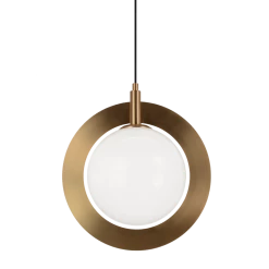 Matteo Lighting Astro 15" Pendant | Aged Gold-Opal