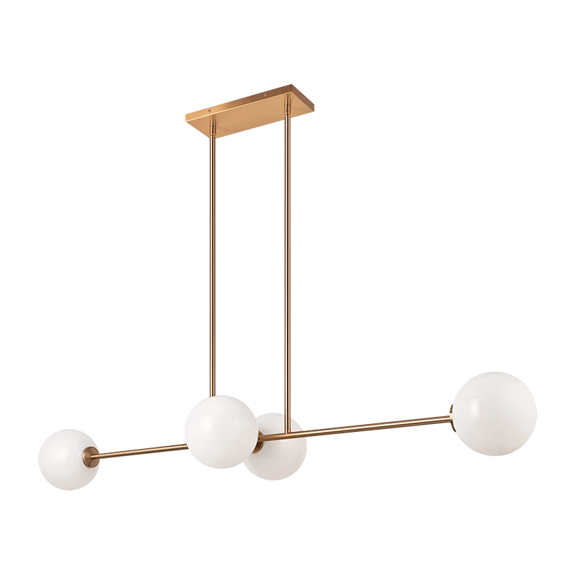 Matteo Lighting Novo 4-Light Pendant | Gold/Opal