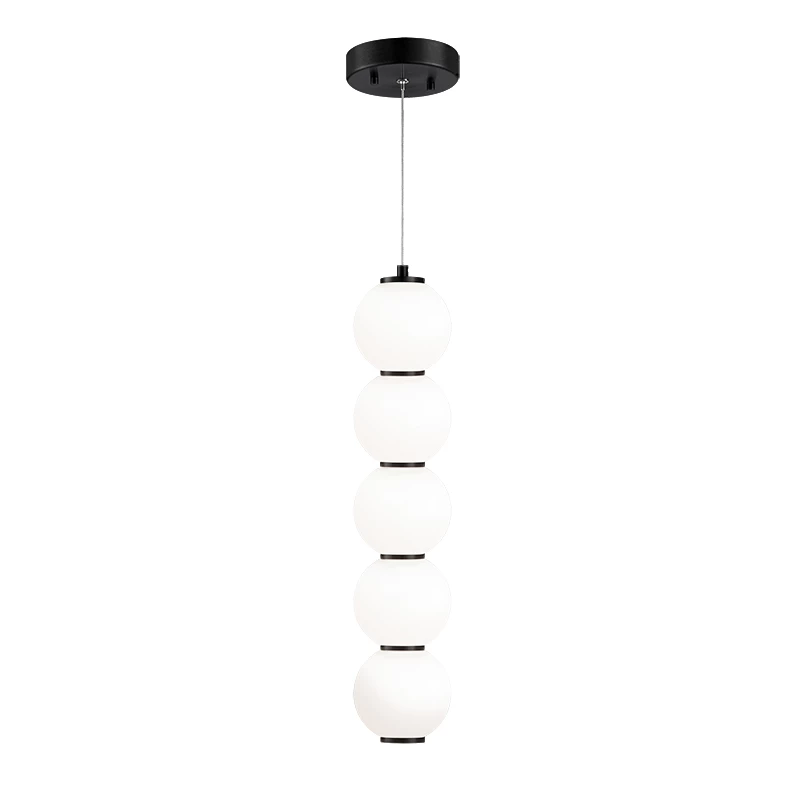 Matteo Lighting Dango 421 LED Pendant | Black/Opal