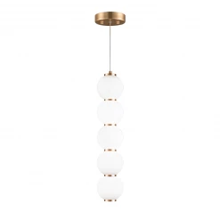 Matteo Lighting Pendants Dango 421 LED Pendant | Rose/Opal