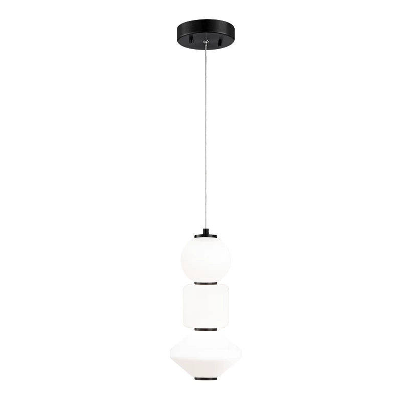 Matteo Lighting Dango 613-A LED Pendant | Black/Opal