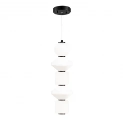 Matteo Lighting Dango 621 LED Pendant | Black/Opal