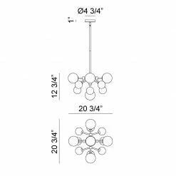 Matteo Lighting Nuvo 13-Light Pendant