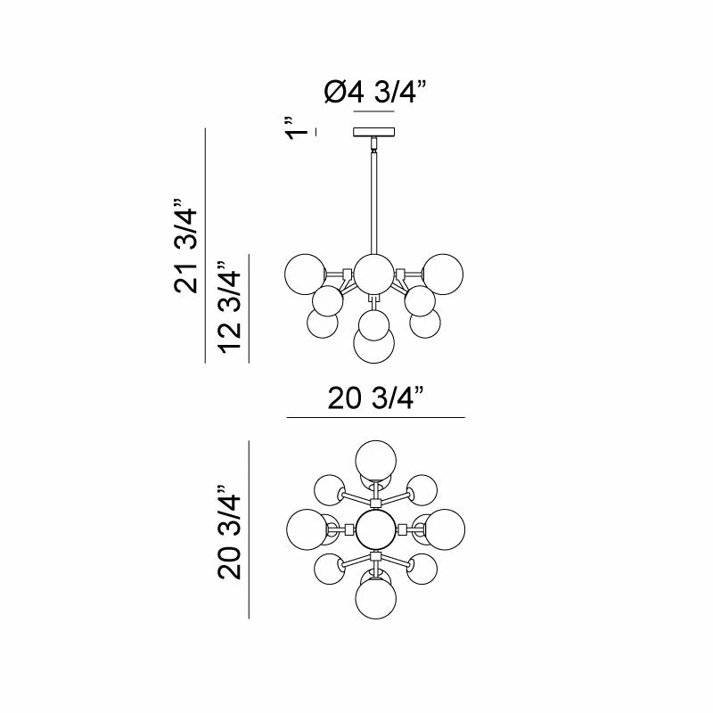 Matteo Lighting Nuvo 13-Light Pendant