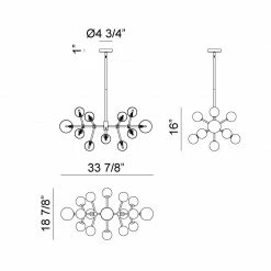 Matteo Lighting Nuvo 16-Light Pendant