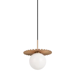 Matteo Lighting Modern Ruff Pendant | Small Gold