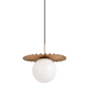Matteo Lighting Modern Ruff Pendant | Large Gold