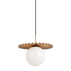 Matteo Lighting Modern Ruff Pendant | Large Gold