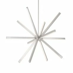 Kuzco Lighting Sirius LED Pendant | Medium Brushed Nickel