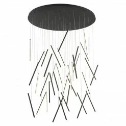 Kuzco Chute Axis Round LED Pendant | Black