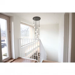 Matteo Lighting Rosa 12-Light Pendant | Matte Black