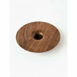 DeJong & Co. Candles + Candleholders Walnut Candle Holder