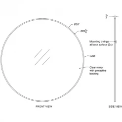 Renwil Wall Art + Mirrors Allagracia 30