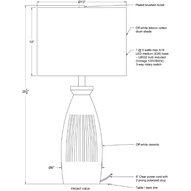 Renwil Nadi Table Lamp