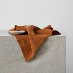 Cultiver Pure Linen Table Napkins | Cedar (Set Of 4)