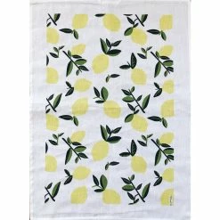 Ten And Co Tea Towel | Citrus Lemon