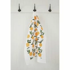 Ten And Co Tea Towel | Citrus Orange