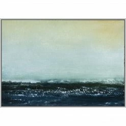 Celadon Art Crashing - Framed Canvas