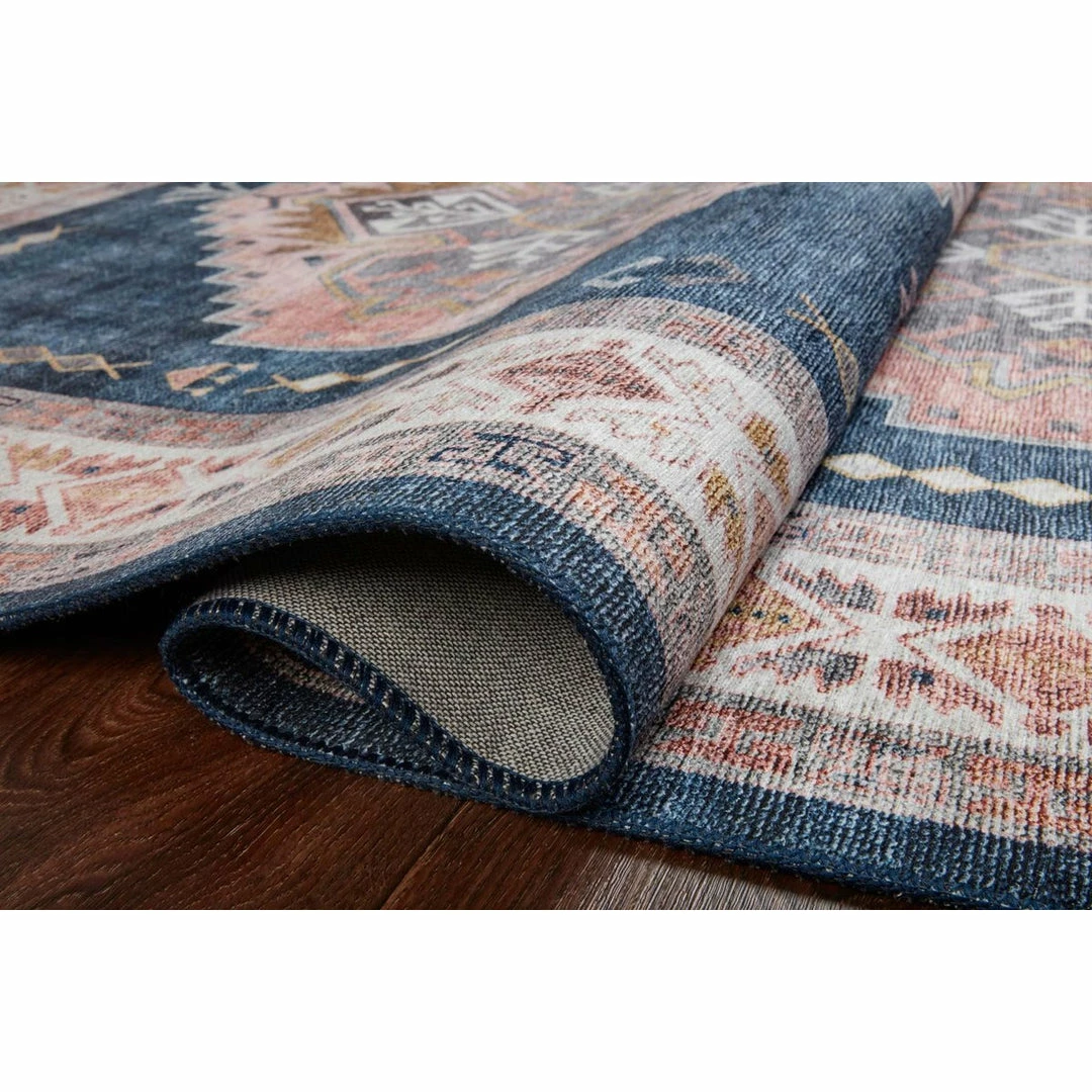 Loloi Heidi Rug 03 | Denim/Blush