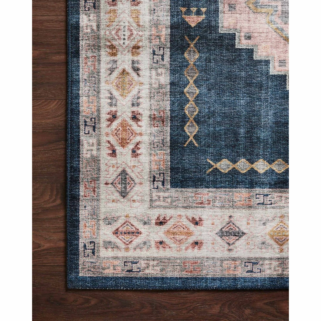 Loloi Heidi Rug 03 | Denim/Blush
