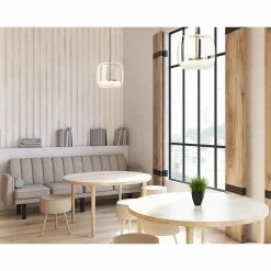 Kuzco Enkel LED Pendant | Large Vintage Brass Lighting