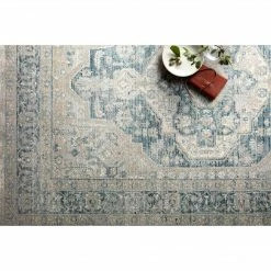 Loloi Elise Rug 01 | Neutral/Blue Rugs