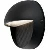 Kuzco Byron LED Wall Sconce (RND) | Black Lighting