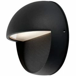 Kuzco Byron LED Wall Sconce (RND) | Black Lighting