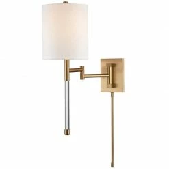 HVL - Hudson Valley Wall Sconces Englewood Wall Sconce - Aged Brass