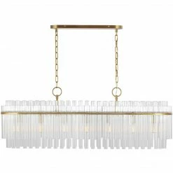 Generation Lighting Bernett Linear Chandelier I Burnished Brass