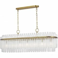 Generation Lighting Bernett Linear Chandelier I Burnished Brass