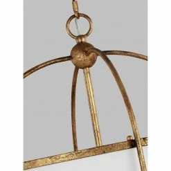Generation Lighting Stonington Medium Drum Pendant | Antique Gold