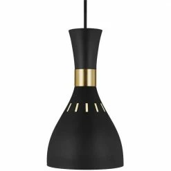 Generation Lighting Joan Mini Pendant | Midnight Black