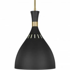Generation Lighting Joan Large Pendant | Midnight Black