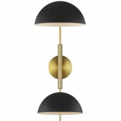 Generation Lighting Wall Sconces Jane 2-Light Wall Sconce | Black