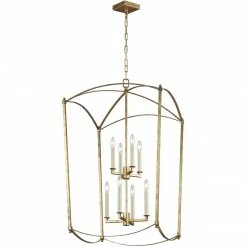 Generation Lighting Thayer 8-Light Pendant | Large Antique Gild