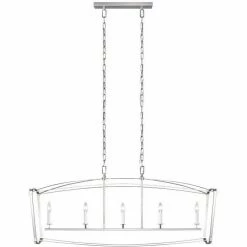 Generation Lighting Pendants Thayer Linear Pendant | Large Polished Nickel