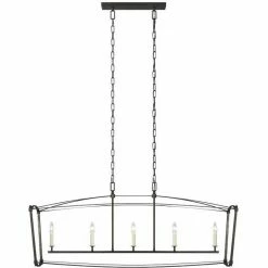Generation Lighting Thayer Linear Pendant | Large Steel Pendants