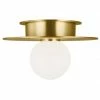 Generation Lighting Nodes Small Flush Mount | Burnished Brass Flush Mounts