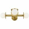 Generation Lighting Nodes 4-Light Flush Mount | Burnished Brass Flush Mounts