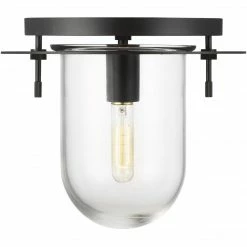 Generation Lighting Nuance Flush Mount (Small) | Aged Iron