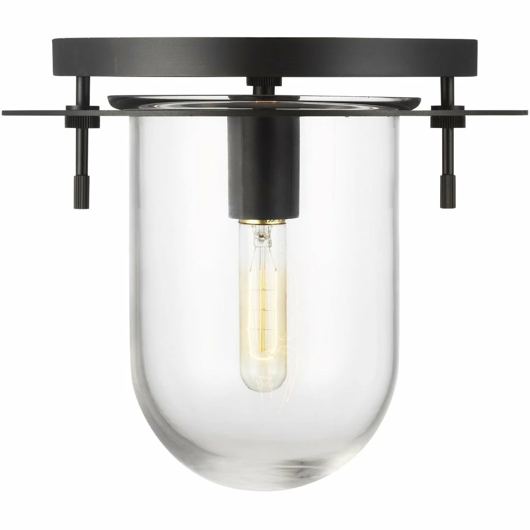 Generation Lighting Nuance Flush Mount (Small) | Aged Iron
